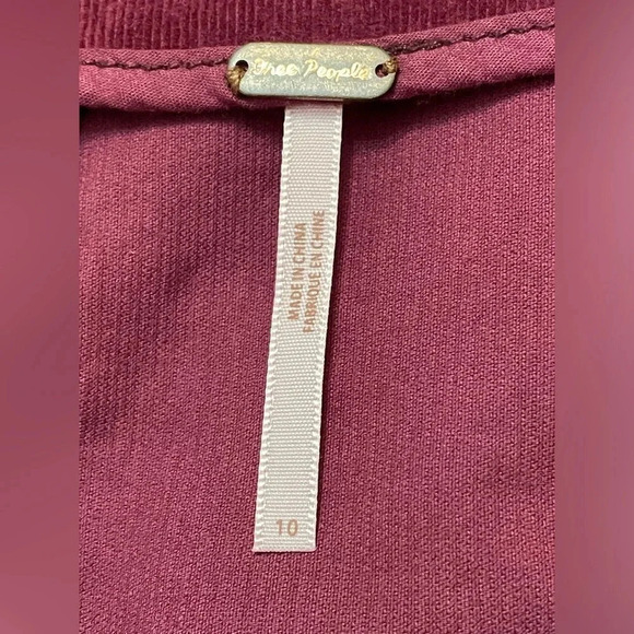 Free People Modern Femme Corduroy Mini Skirt New sz 10 Mulberry Color - Picture 10 of 11